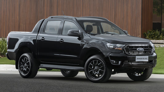 Ford Ranger Black Double Cab Br Hd Art Keychain