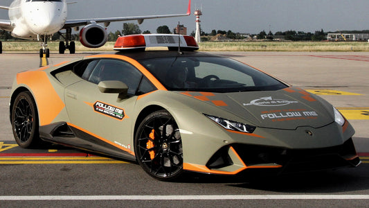 Lamborghini Huracan Evo Follow Me Car Hd Art Print Poster