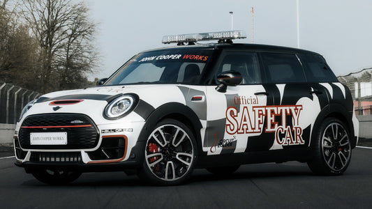 Mini John Cooper Works Clubman Safety Car Hd Art Keychain