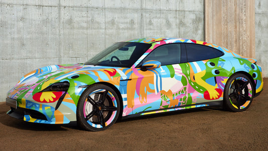 Porsche Taycan Turbo Art Car By Nigel Sense Hd Art Magnet