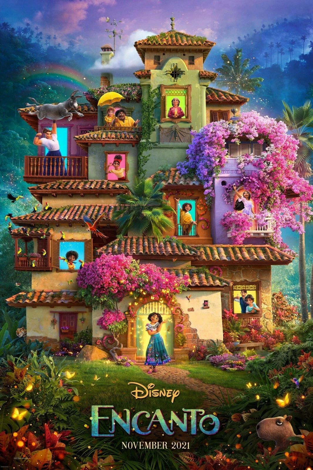2021 Disney Encanto Movie Keychain Mirabel Bruno Felix Abuela Luisa Pepa