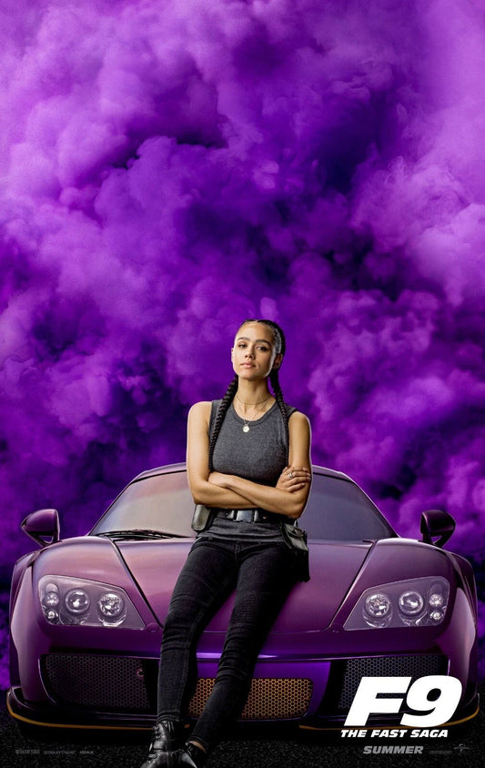 2021 Fast And The Furious F9 Movie Keychain Ramsey Nathalie Emmanuel
