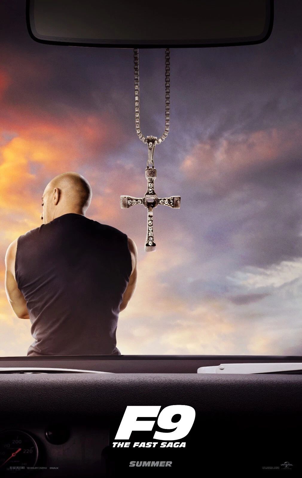 2021 Fast And The Furious F9 Movie Keychain Vin Diesel Dominic Torreto 1