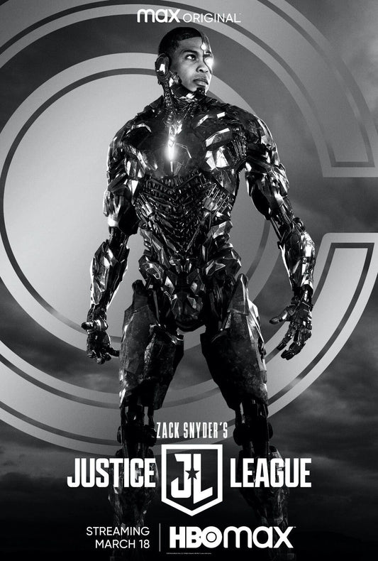 2021 Justice League Movie Poster Cyborg Victor Stone Dc Comics