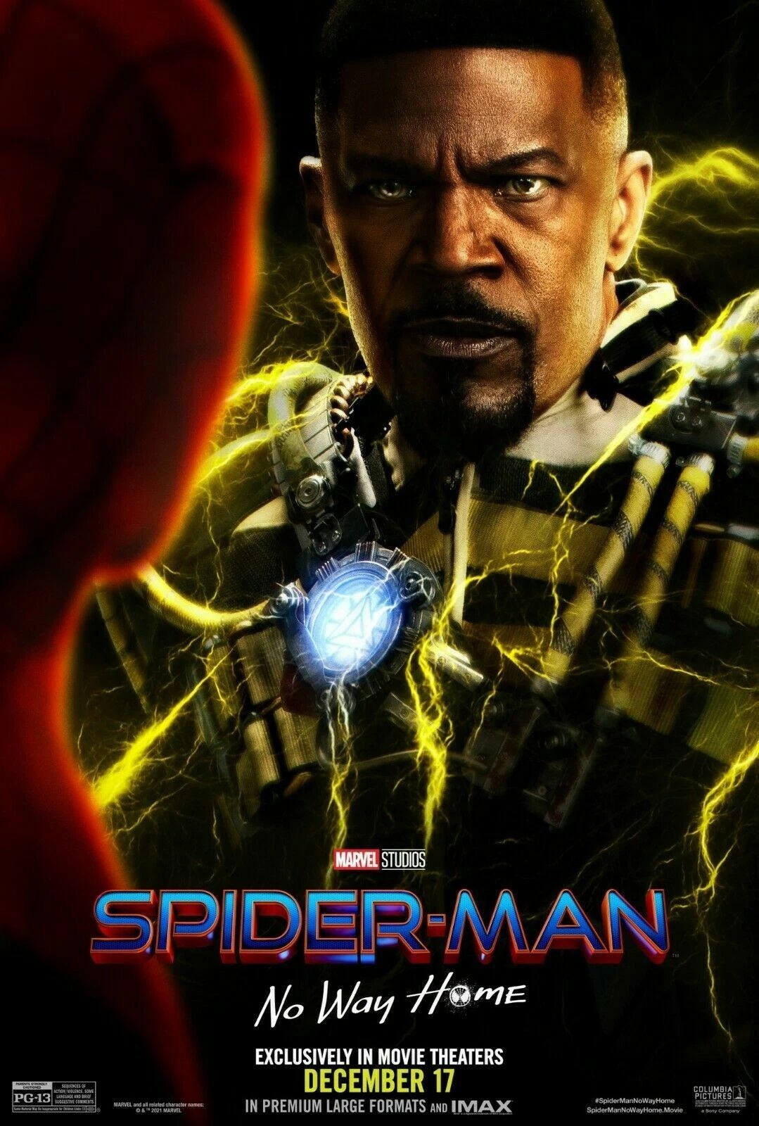 2021 Spiderman No Way Home Movie Poster Electro Tom Holland