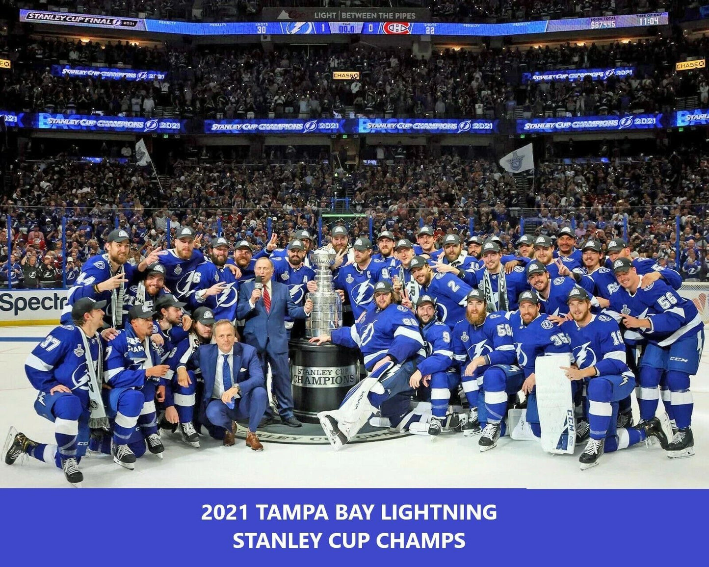2021 Tampa Bay Lightning Team Magnet Hockey Stanley Cup Champs