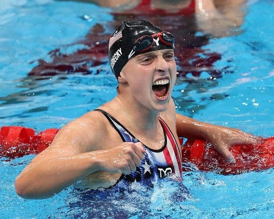 2021 Usa Swimmer Katie Ledecky Glossy Magnet Print Tokyo Olympics Magnet