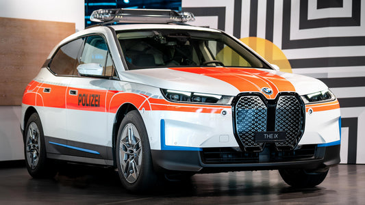 Bmw Ix Polizei Hd Art Print Poster