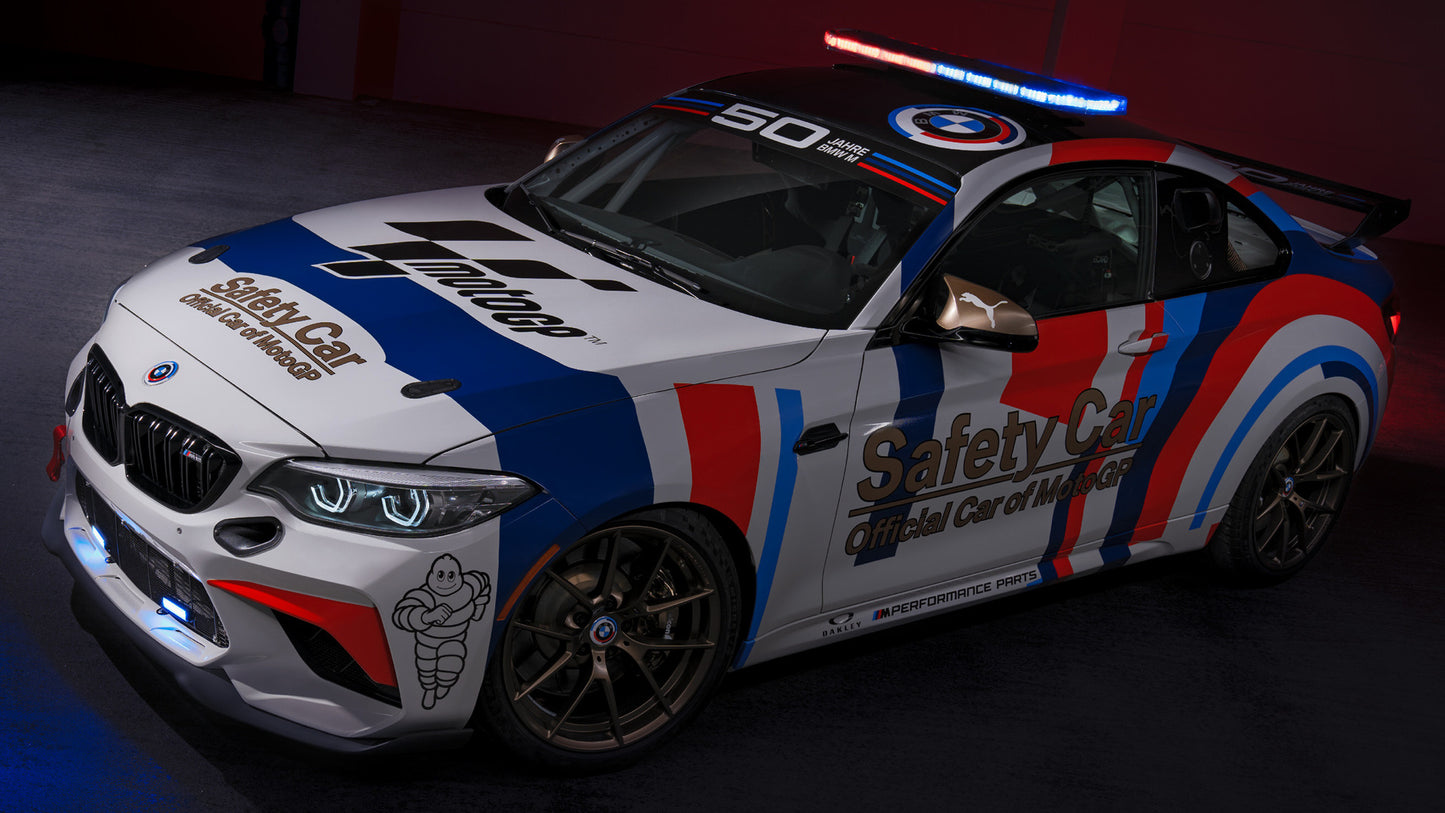 Bmw M2 Cs Racing Motogp Safety Car Hd Art Print Poster