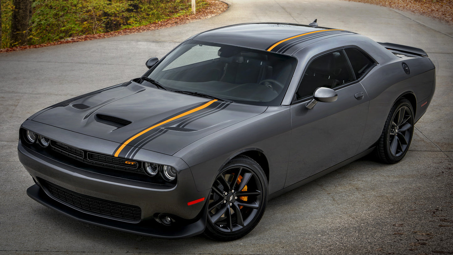Dodge Challenger Gt Orange Package Hd Art Keychain