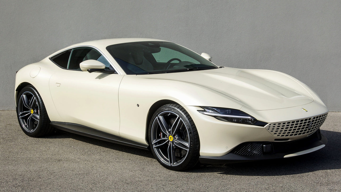 Ferrari Roma Tailor Made Inspired By Desert Sand Hd Art Print Poster