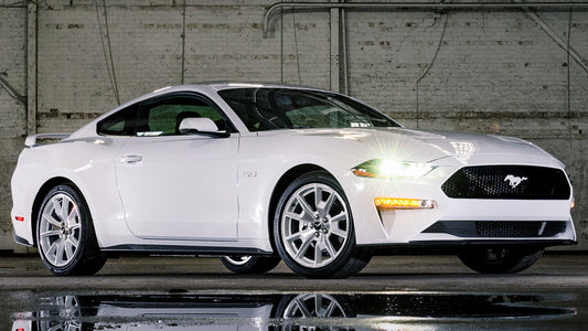 Ford Mustang Gt Ice White Appearance Package Hd Art Print Poster