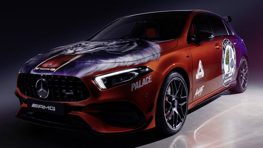 Mercedes Amg A S Palace Skateboards Art Car Hd Art Print Poster