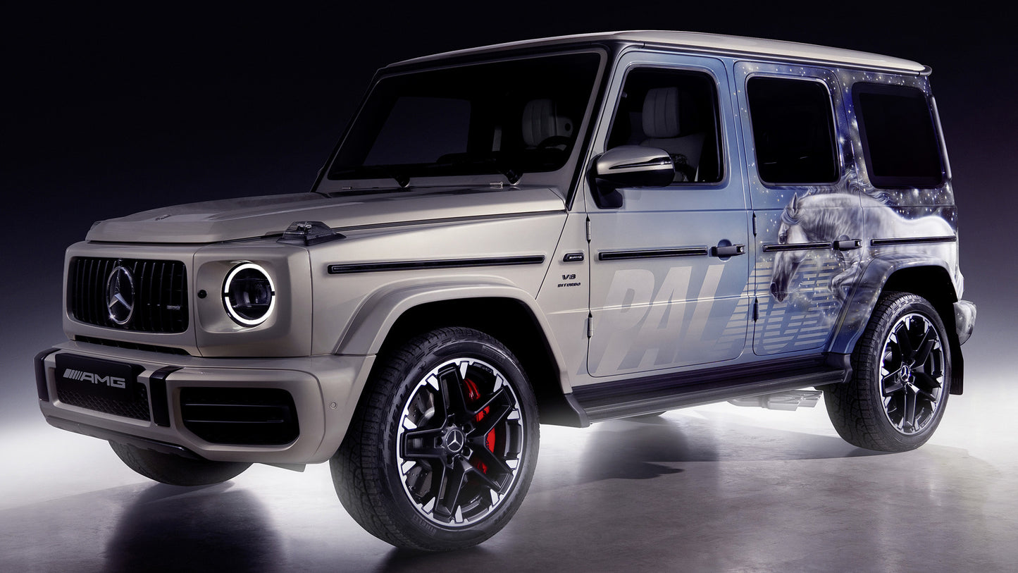 Mercedes Amg G Palace Skateboards Art Car Hd Art Keychain