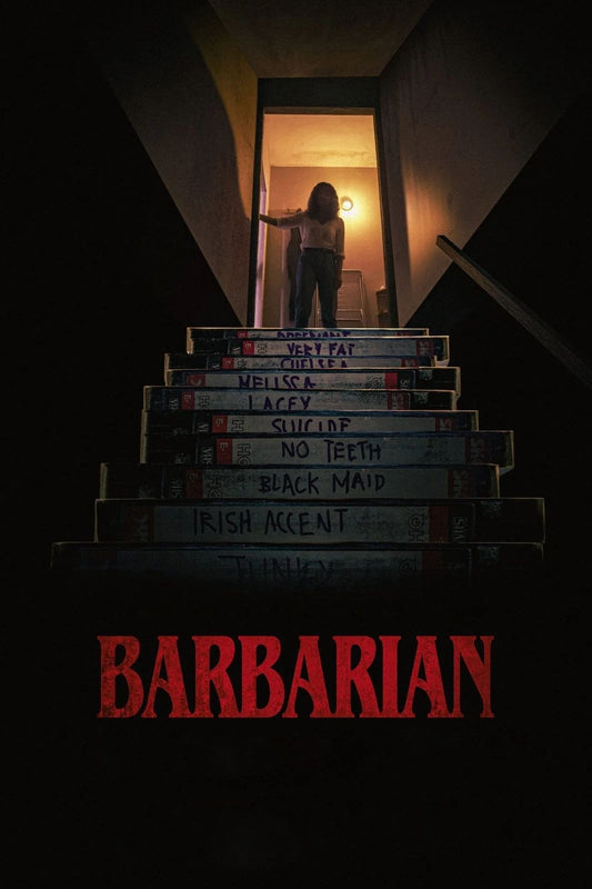 2022 Barbarian Movie Keychain Georgina Campbell Justin Long Bill Skarsgard
