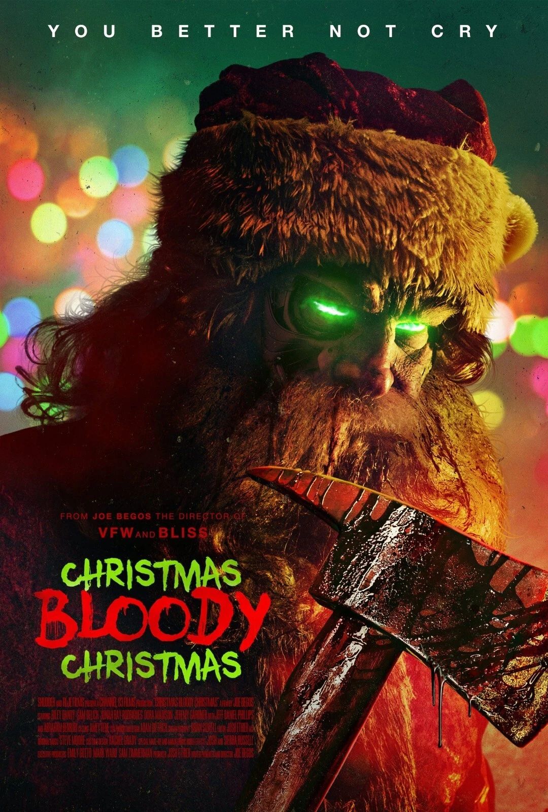 2022 Christmas Bloody Christmas Movie Keychain Santa Claus Horror