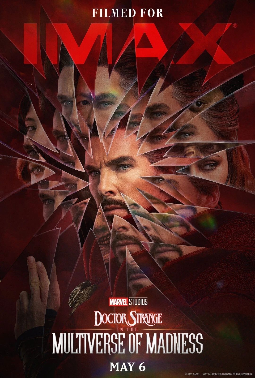2022 Doctor Strange Multiverse Of Madness Poster Scarlet Witch Marvel 1
