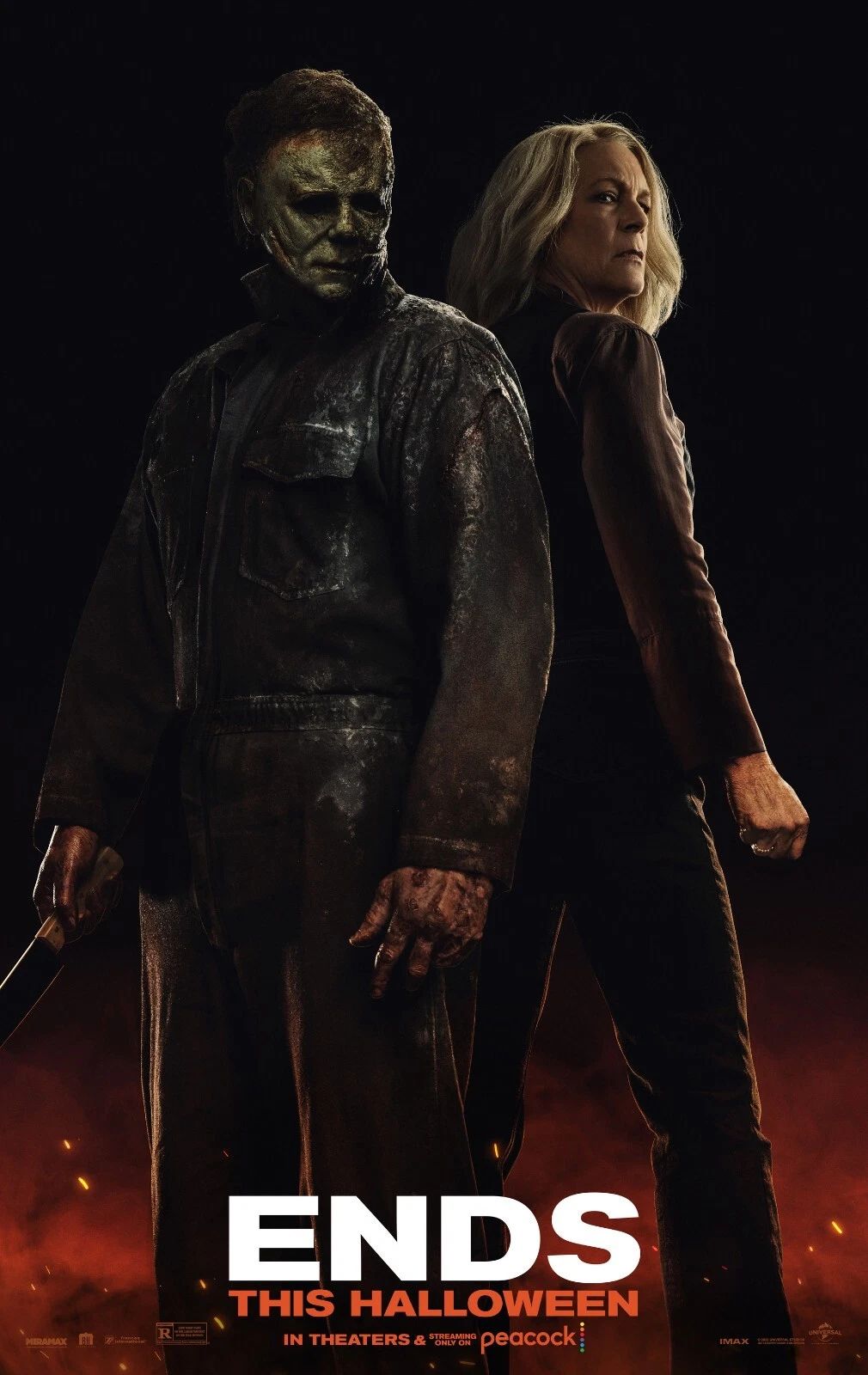 2022 Halloween Ends Movie Keychain Michael Myers Laurie Strode