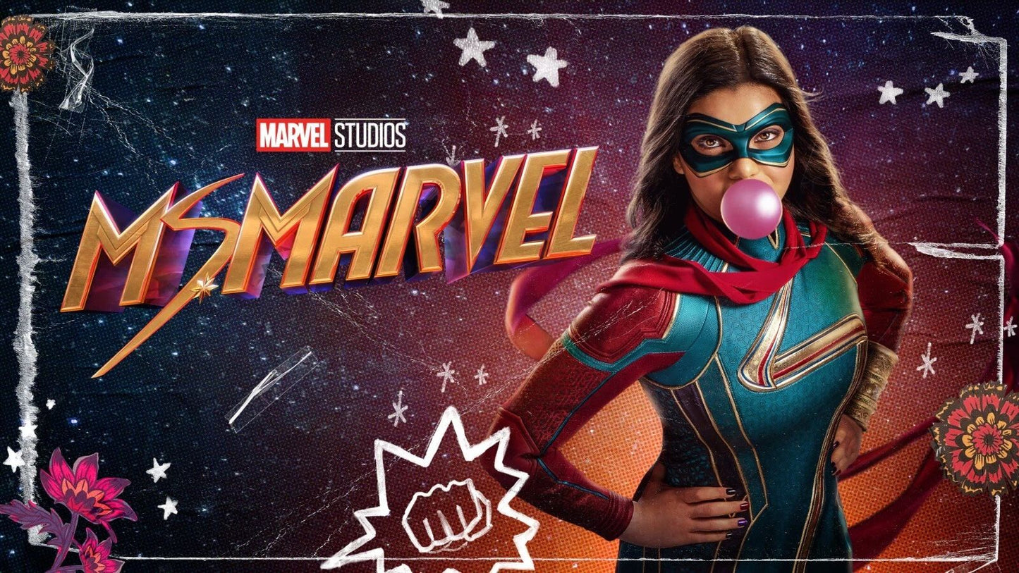 2022 Ms Marvel Movie Poster Marvel Kamala Khan Red Dagger Iman Vellani
