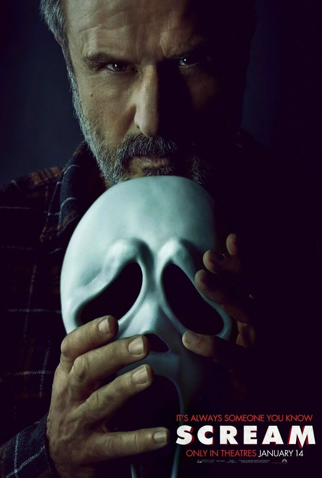 2022 Scream Movie Poster Print Dewey Riley David Arquette Woodsboro