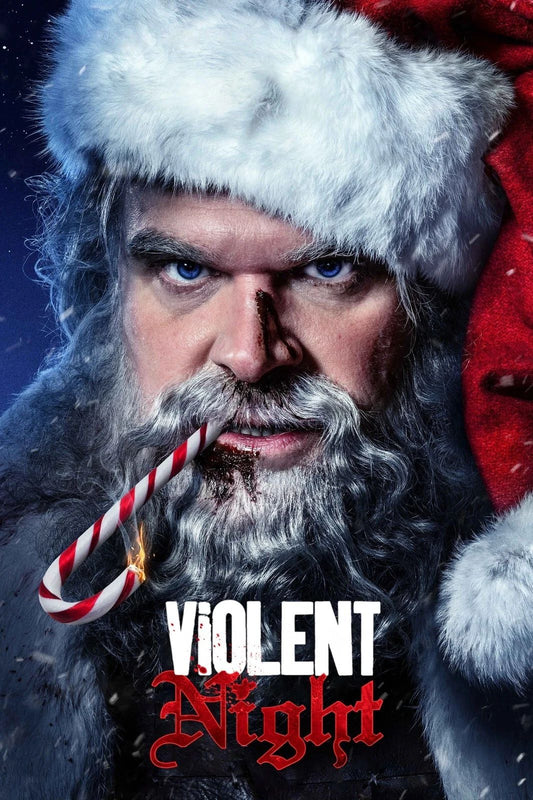 2022 Violent Night Movie Keychain Santa Claus David Harbour Horror 1