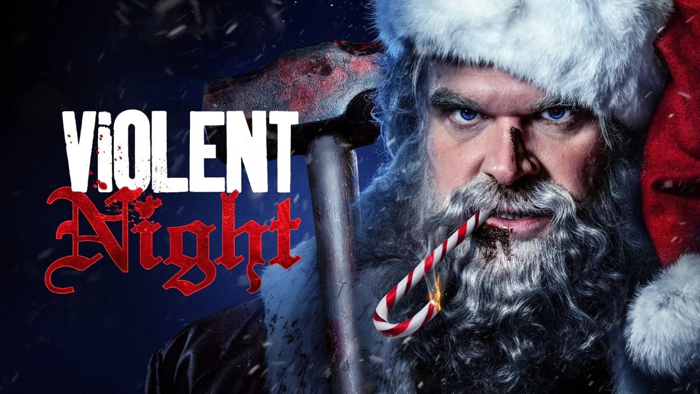 2022 Violent Night Movie Keychain Santa Claus David Harbour Horror