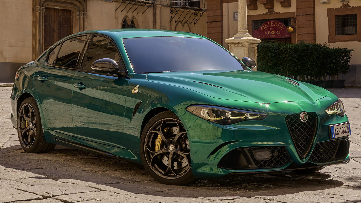 Alfa Romeo Giulia Quadrifoglio Anniversario Hd Art Print Poster
