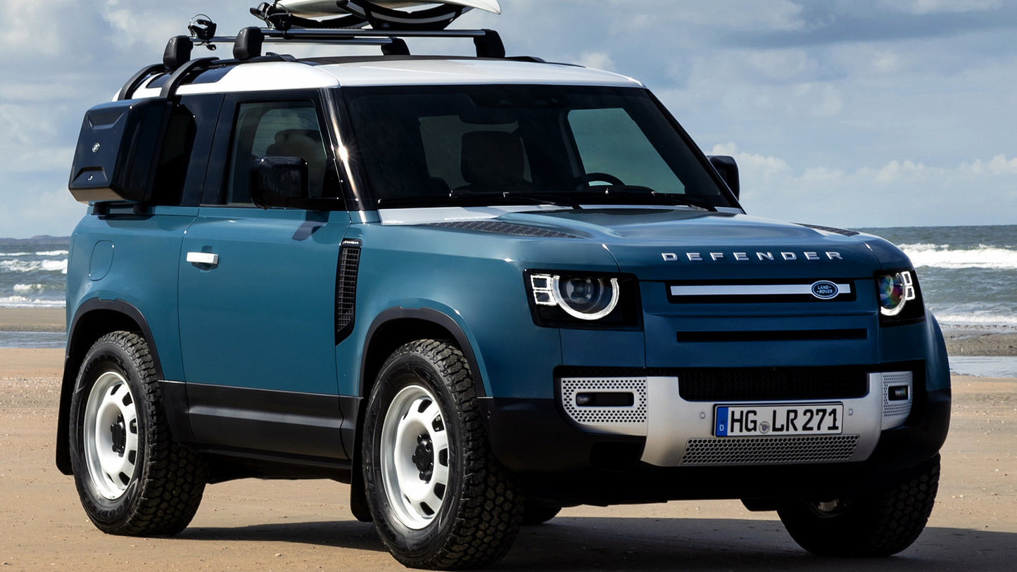 Land Rover Defender Marine Blue Edition Hd Art Jigsaw Puzzle