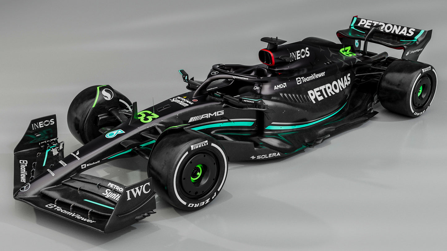 Mercedes Amg F1 W14 E Performance Hd Art Keychain