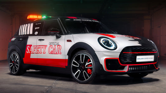 Mini John Cooper Works Clubman Safety Car Hd Art Keychain