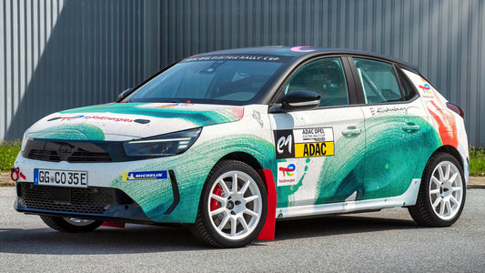 Opel Corsa Rally Electric Art Car By Elisa Klinkenberg Hd Art Keychain