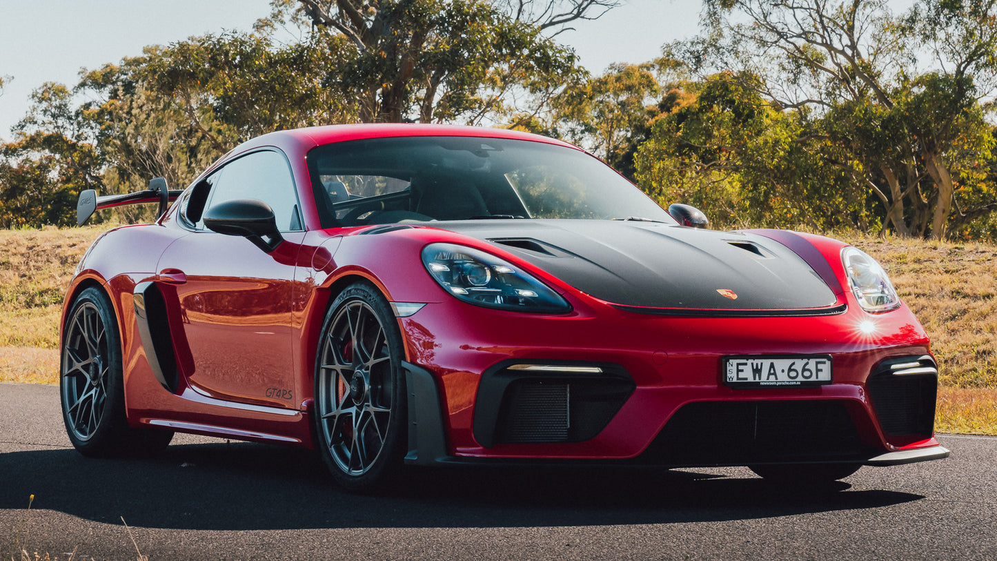 Porsche Cayman Gt4 Rs Weissach Package Au Hd Art Keychain