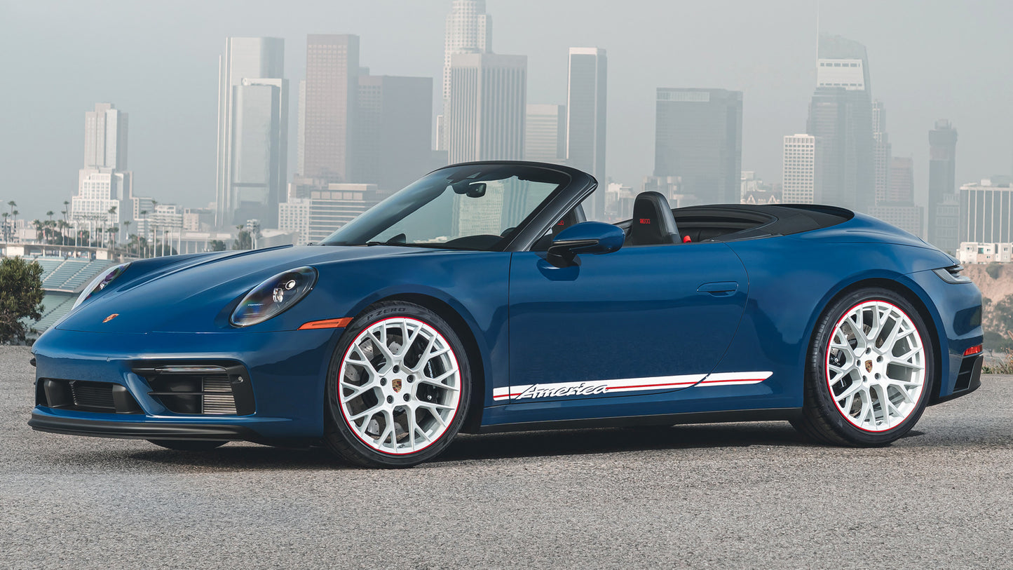 Porsche Carrera Gts Cabriolet America Edition Us Hd Art Keychain