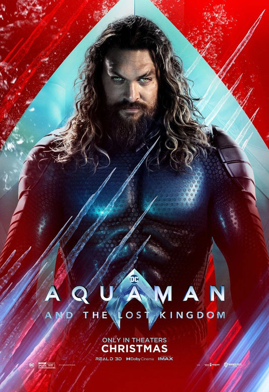 2023 Aquaman And The Lost Kingdom Movie Poster Dc Comics Jason Momoa