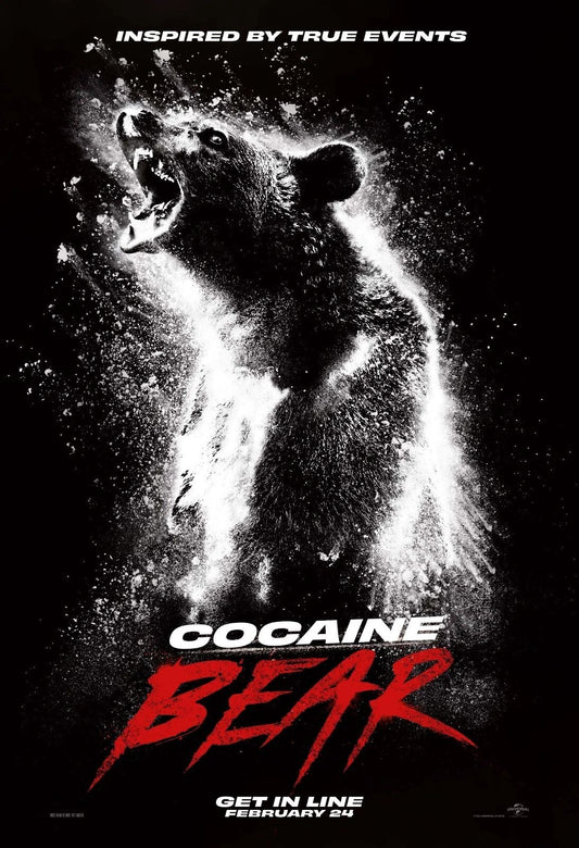 2023 Cocaine Bear Movie Magnet Keri Russell Ray Liotta Black Bear
