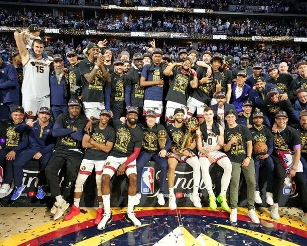 2023 Denver Nuggets Roster Glossy Keychain Nba Finals Champions Print
