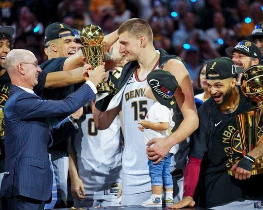 2023 Denver Nuggets Nikola Jokic Glossy Magnet Nba Finals Mvp Print