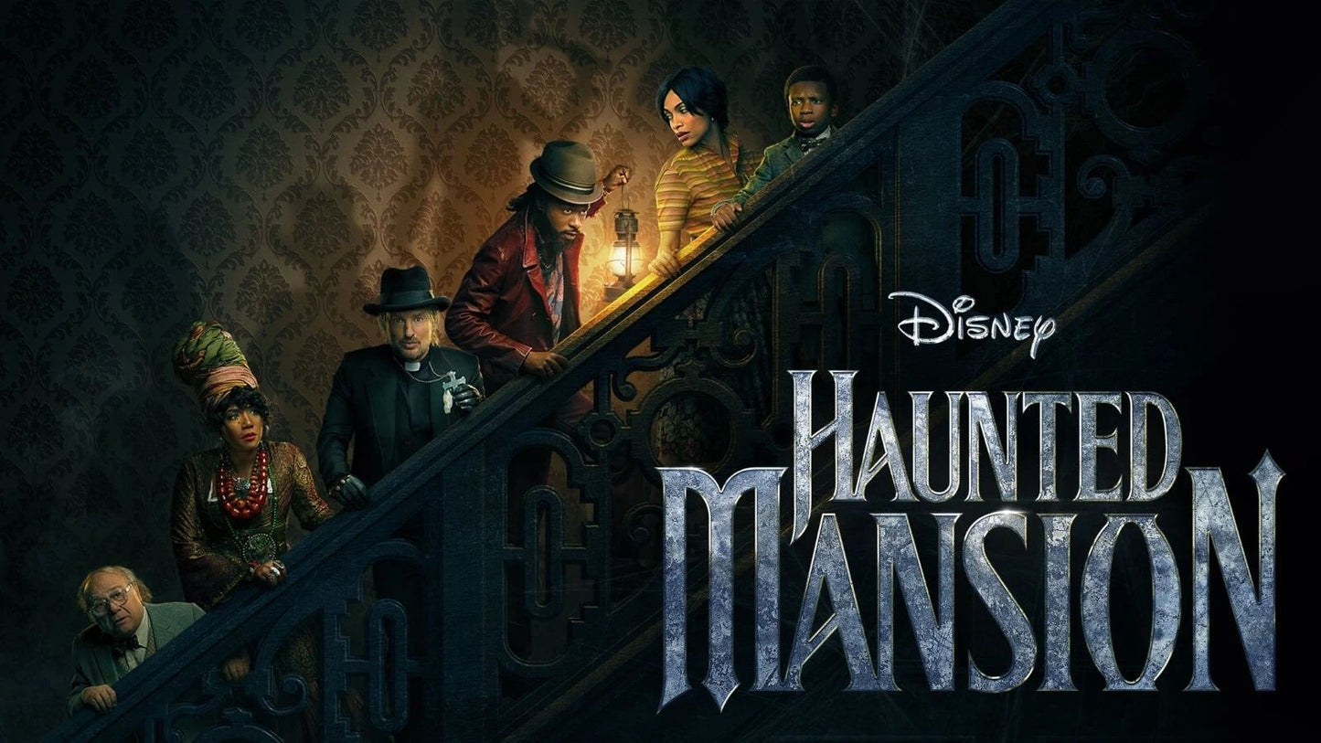 2023 Disney Haunted Mansion Movie Keychain Owen Wilson Danny Devito