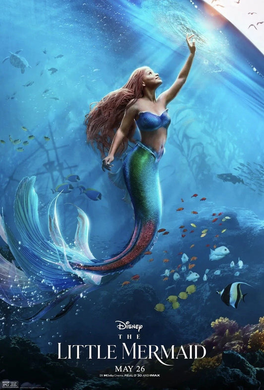 2023 Disney The Little Mermaid Movie Poster Ariel Ursula Sebastian 1
