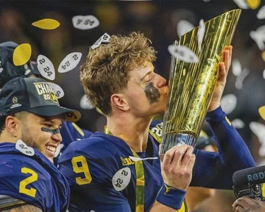 2023 Michigan Wolverines Glossy Magnet National Champions With Jj Mccarthy