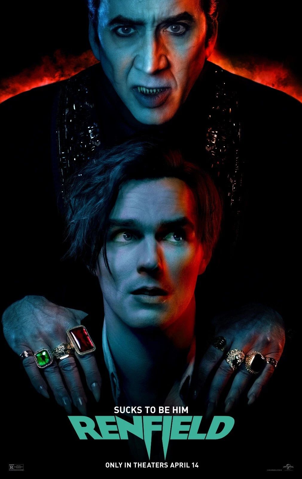 2023 Renfield Movie Keychain Nicolas Cage Nicholas Hoult Vampire Dracula