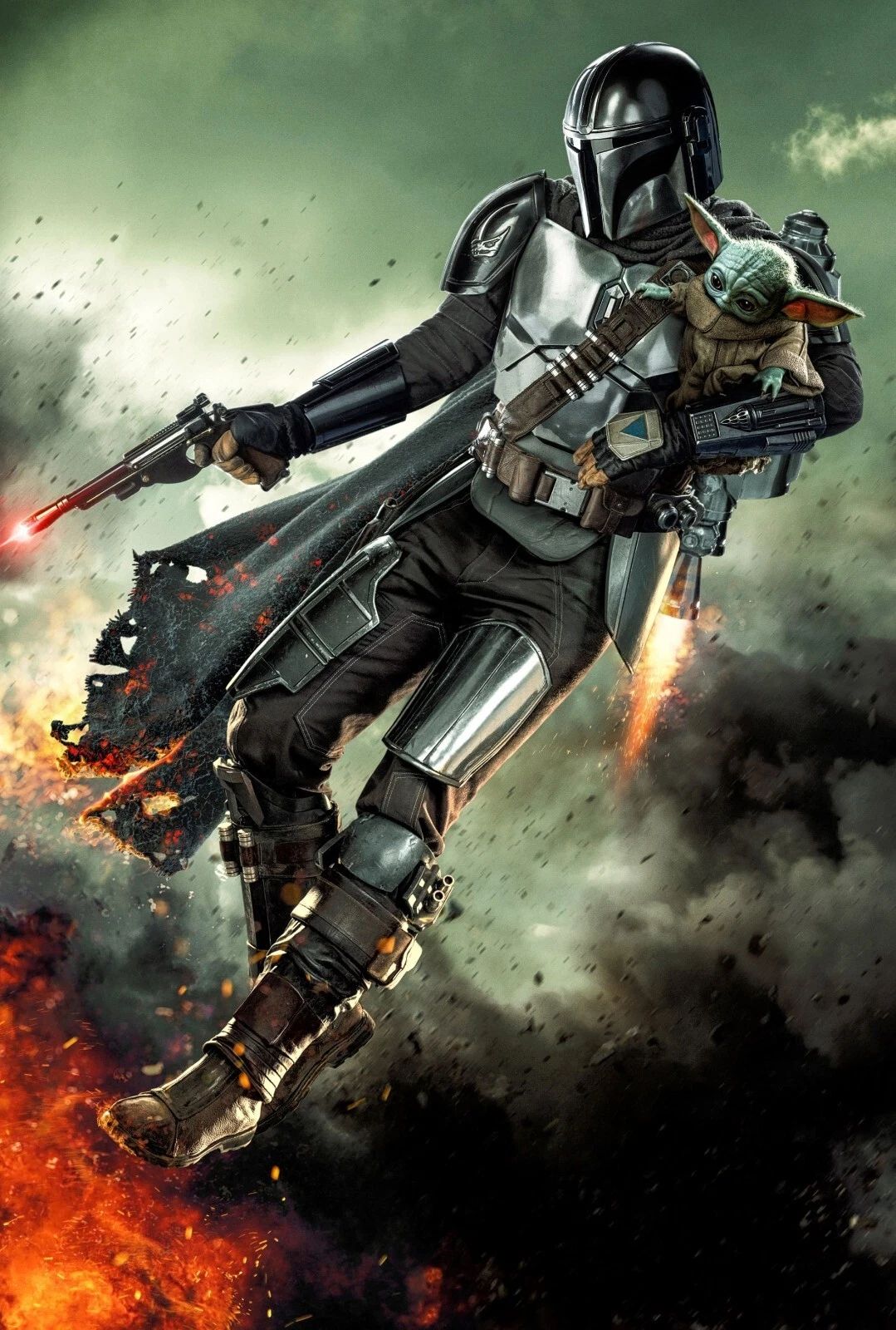 2023 Star Wars The Mandalorian Season 3 Movie Poster Pedro Pascal Grogu 1