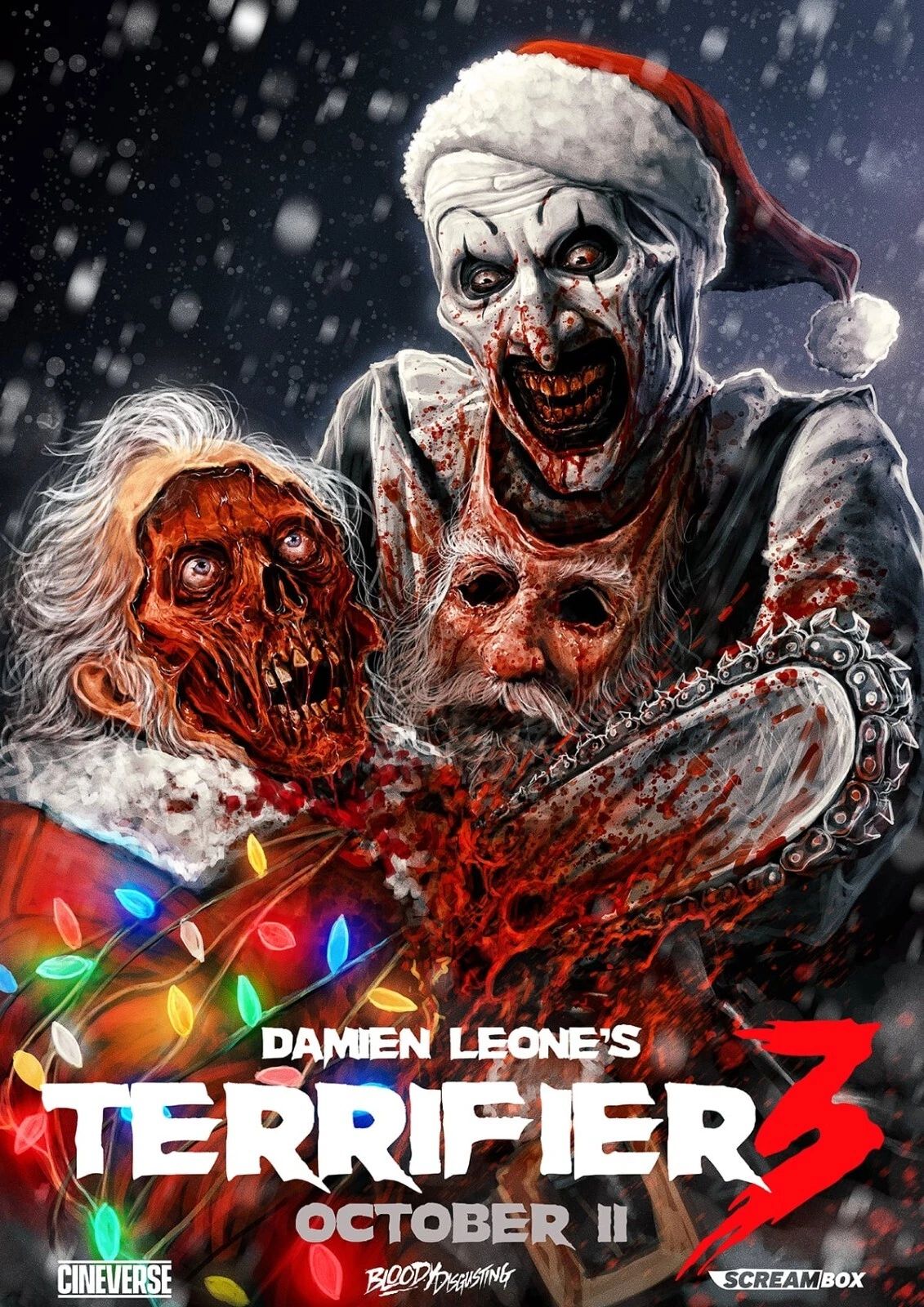 2023 Terrifier 3 Movie Magnet Art The Clown Halloween Killer Clown