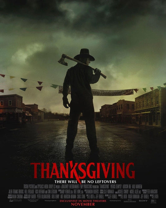 2023 Thanksgiving Movie Poster Horror Patrick Dempsey Addison Rae
