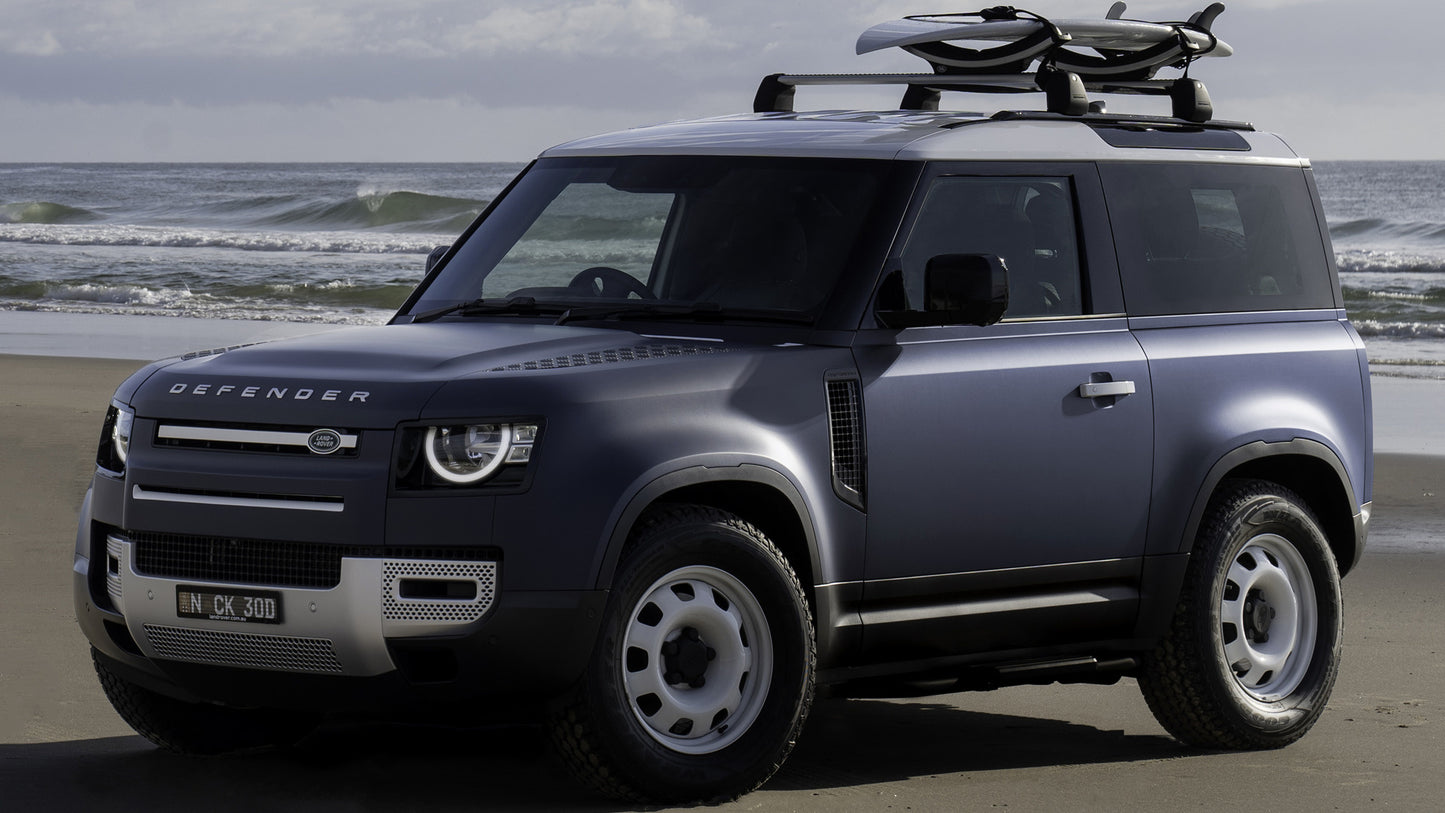 Land Rover Defender Pacific Blue Edition Au Hd Art Print Poster