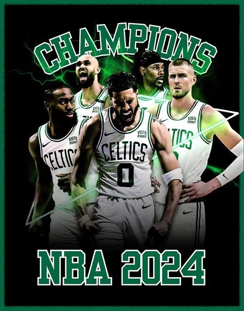 2024 Boston Celtics Glossy Magnet Nba Champions Print Jayson Tatum