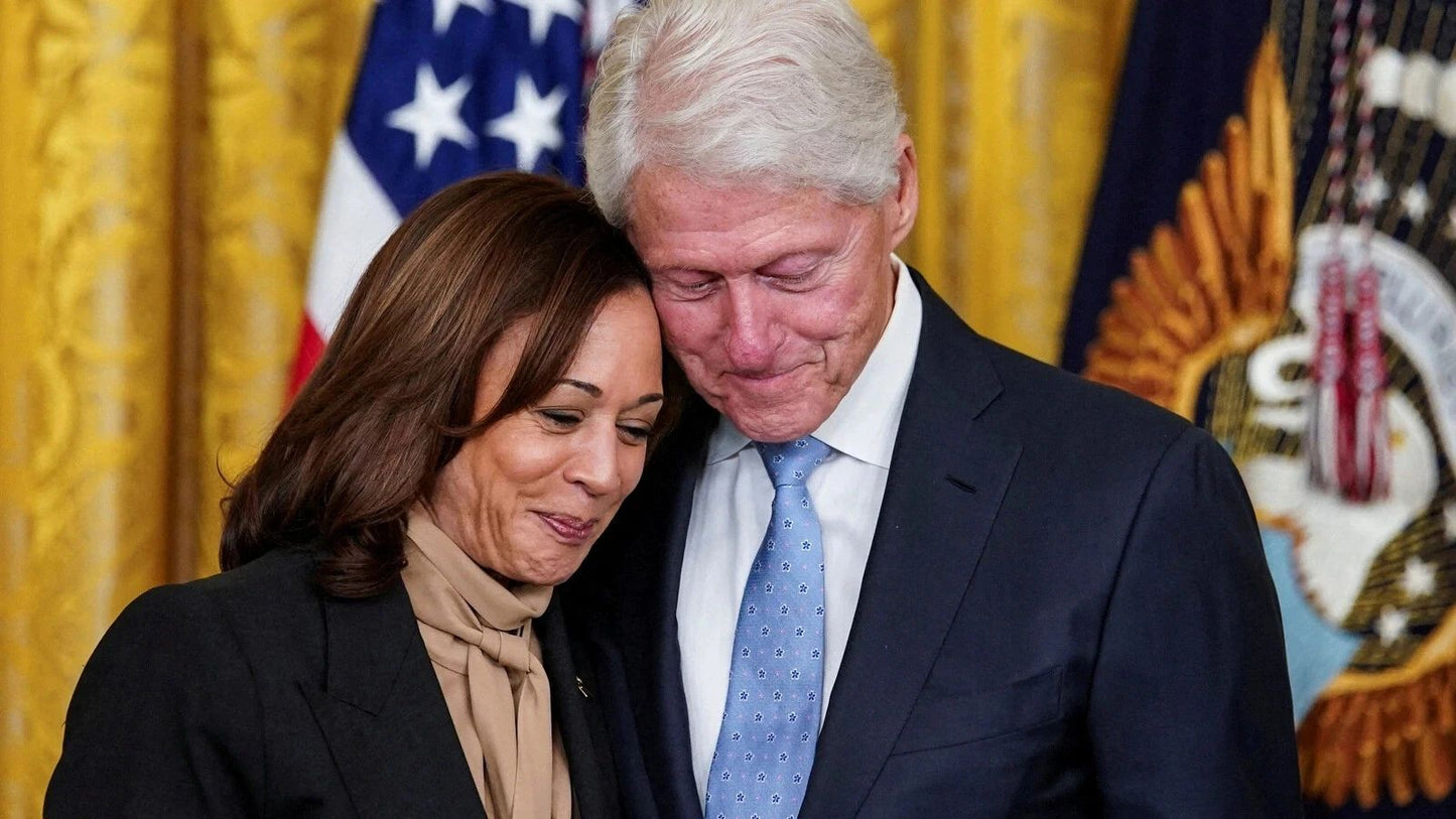 2024 Democrat Canidate Kamala Harris & Bill Clinton Picture Photo