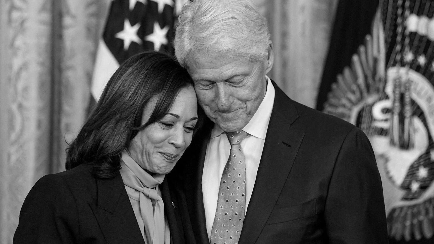 2024 Democrat Canidate Kamala Harris W Bill Clinton Picture Magnet