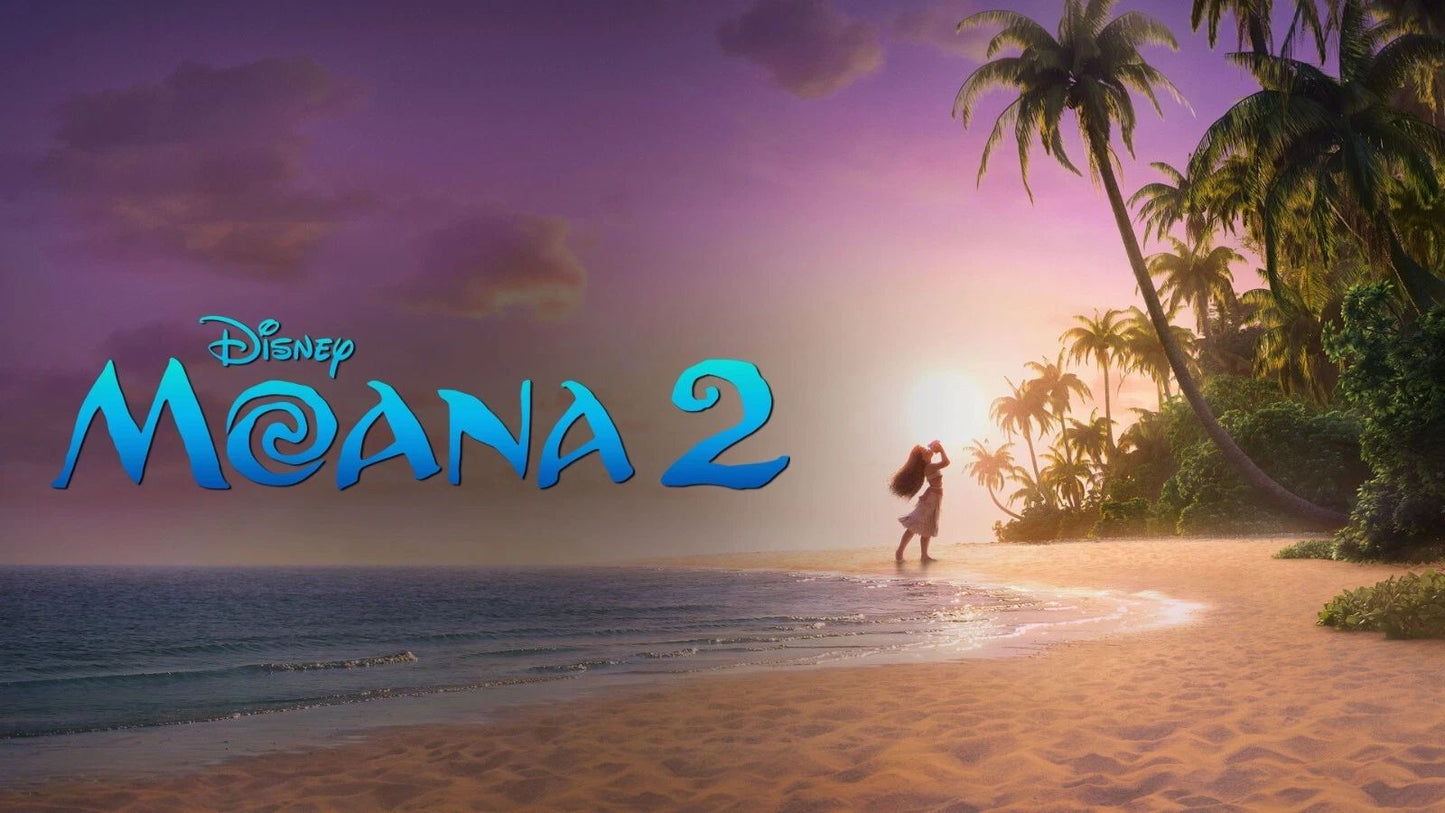 2024 Disney Moana 2 Movie Keychain Auli'I Cravalho Dwayne Johnson Maui