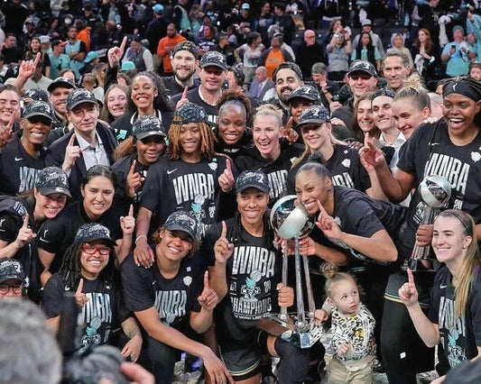 2024 New York Liberty Glossy Magnet Wnba Finals Champions Print Celebrating